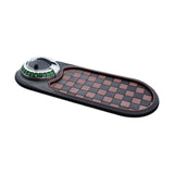 Maxbell Multifunction Car Anti Slip Mat Automotive PVC Nonslip Pad Auto Phone Holder Brown Grid Argent
