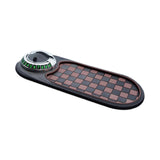 Maxbell Multifunction Car Anti Slip Mat Automotive PVC Nonslip Pad Auto Phone Holder Brown Grid Argent