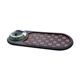 Maxbell Multifunction Car Anti Slip Mat Automotive PVC Nonslip Pad Auto Phone Holder Brown Grid Argent