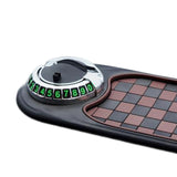 Maxbell Multifunction Car Anti Slip Mat Automotive PVC Nonslip Pad Auto Phone Holder Brown Grid Argent