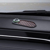 Maxbell Multifunction Car Anti Slip Mat Automotive PVC Nonslip Pad Auto Phone Holder Brown Grid Argent