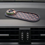 Maxbell Multifunction Car Anti Slip Mat Automotive PVC Nonslip Pad Auto Phone Holder Brown Grid Gold
