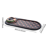 Maxbell Multifunction Car Anti Slip Mat Automotive PVC Nonslip Pad Auto Phone Holder Brown Grid Gold