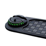 Maxbell Multifunction Car Anti Slip Mat Automotive PVC Nonslip Pad Auto Phone Holder Gray Grid Black