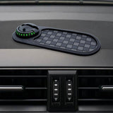Maxbell Multifunction Car Anti Slip Mat Automotive PVC Nonslip Pad Auto Phone Holder Gray Grid Black