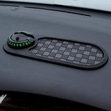 Maxbell Multifunction Car Anti Slip Mat Automotive PVC Nonslip Pad Auto Phone Holder Gray Grid Black