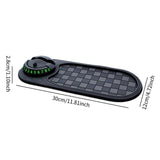 Maxbell Multifunction Car Anti Slip Mat Automotive PVC Nonslip Pad Auto Phone Holder Gray Grid Black