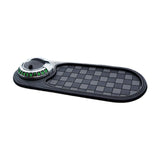 Maxbell Multifunction Car Anti Slip Mat Automotive PVC Nonslip Pad Auto Phone Holder Gray Grid Argent