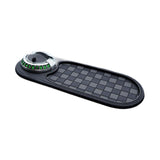Maxbell Multifunction Car Anti Slip Mat Automotive PVC Nonslip Pad Auto Phone Holder Gray Grid Argent