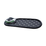 Maxbell Multifunction Car Anti Slip Mat Automotive PVC Nonslip Pad Auto Phone Holder Gray Grid Argent