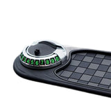 Maxbell Multifunction Car Anti Slip Mat Automotive PVC Nonslip Pad Auto Phone Holder Gray Grid Argent