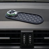 Maxbell Multifunction Car Anti Slip Mat Automotive PVC Nonslip Pad Auto Phone Holder Gray Grid Argent