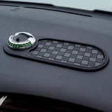 Maxbell Multifunction Car Anti Slip Mat Automotive PVC Nonslip Pad Auto Phone Holder Gray Grid Argent