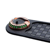 Maxbell Multifunction Car Anti Slip Mat Automotive PVC Nonslip Pad Auto Phone Holder Gray Grid Gold