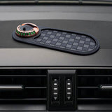Maxbell Multifunction Car Anti Slip Mat Automotive PVC Nonslip Pad Auto Phone Holder Gray Grid Gold