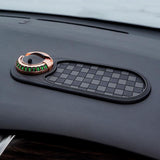 Maxbell Multifunction Car Anti Slip Mat Automotive PVC Nonslip Pad Auto Phone Holder Gray Grid Gold