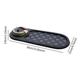 Maxbell Multifunction Car Anti Slip Mat Automotive PVC Nonslip Pad Auto Phone Holder Gray Grid Gold