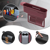 Maxbell Generic Car Seat Gap Filler Organizer Retractable for Drinks Keys Cards Red