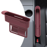 Maxbell Generic Car Seat Gap Filler Organizer Retractable for Drinks Keys Cards Red