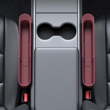 Maxbell Generic Car Seat Gap Filler Organizer Retractable for Drinks Keys Cards Brown