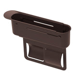 Maxbell Generic Car Seat Gap Filler Organizer Retractable for Drinks Keys Cards Brown