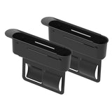 Maxbell 2Pcs Car Seat Gap Filler Organizer Auto Accessories Seat Crevice Storage Box Black