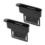Maxbell 2Pcs Car Seat Gap Filler Organizer Auto Accessories Seat Crevice Storage Box Black