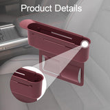Maxbell 2Pcs Car Seat Gap Filler Organizer Auto Accessories Seat Crevice Storage Box Red