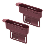 Maxbell 2Pcs Car Seat Gap Filler Organizer Auto Accessories Seat Crevice Storage Box Red