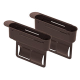 Maxbell 2Pcs Car Seat Gap Filler Organizer Auto Accessories Seat Crevice Storage Box Brown