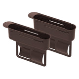 Maxbell 2Pcs Car Seat Gap Filler Organizer Auto Accessories Seat Crevice Storage Box Brown