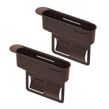 Maxbell 2Pcs Car Seat Gap Filler Organizer Auto Accessories Seat Crevice Storage Box Brown