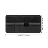 Maxbell Car Trunk Organizer Storage Automotive Cargo Van Picnic Backseat Hanging Bag Black