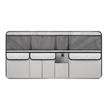 Maxbell Car Trunk Organizer Storage Automotive Cargo Van Picnic Backseat Hanging Bag Gray