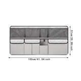 Maxbell Car Trunk Organizer Storage Automotive Cargo Van Picnic Backseat Hanging Bag Gray