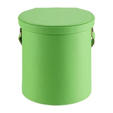 Maxbell PU Leather Car Trash Can 1.5 L Container Comfortable Grip Handle Garbage Can Green