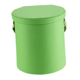 Maxbell PU Leather Car Trash Can 1.5 L Container Comfortable Grip Handle Garbage Can Green