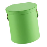 Maxbell PU Leather Car Trash Can 1.5 L Container Comfortable Grip Handle Garbage Can Green