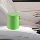 Maxbell PU Leather Car Trash Can 1.5 L Container Comfortable Grip Handle Garbage Can Green