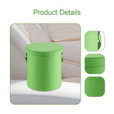 Maxbell PU Leather Car Trash Can 1.5 L Container Comfortable Grip Handle Garbage Can Green