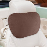 Maxbell Car Neck Pillow Comfortable Soft Driving Automotive Accessories Car Headrest Dark Brown