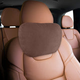 Maxbell Car Neck Pillow Comfortable Soft Driving Automotive Accessories Car Headrest Dark Brown