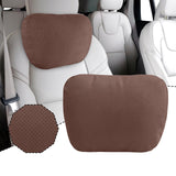 Maxbell Car Neck Pillow Comfortable Soft Driving Automotive Accessories Car Headrest Dark Brown