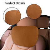 Maxbell Car Neck Pillow Comfortable Soft Driving Automotive Accessories Car Headrest Light Brown