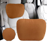Maxbell Car Neck Pillow Comfortable Soft Driving Automotive Accessories Car Headrest Light Brown