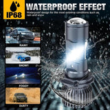 Maxbell H4 LED Headlight Bulb Vehicle Accessory Easy to Install Lightweight Headlamp