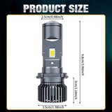 Maxbell H4 LED Headlight Bulb Vehicle Accessory Easy to Install Lightweight Headlamp