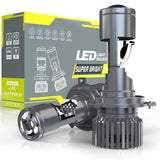 Maxbell H4 LED Headlight Bulb Vehicle Accessory Easy to Install Lightweight Headlamp