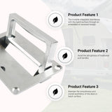 Maxbell Recessed Pull Handle Deck Hatch Accessories for Cabinet Furniture Chest Silvery