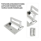 Maxbell Recessed Pull Handle Deck Hatch Accessories for Cabinet Furniture Chest Silvery
